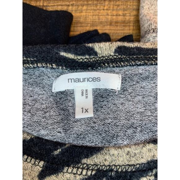 MAURICES Women’s Zebra Print Casual Pull Over Sweater / Size: 1X - Picture 3 of 5